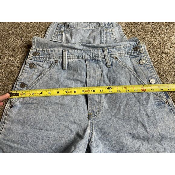 Vintage 1990’s Z.Cavaricci Womens Denim Short Overalls USA Made Size Medium - Picture 7 of 7